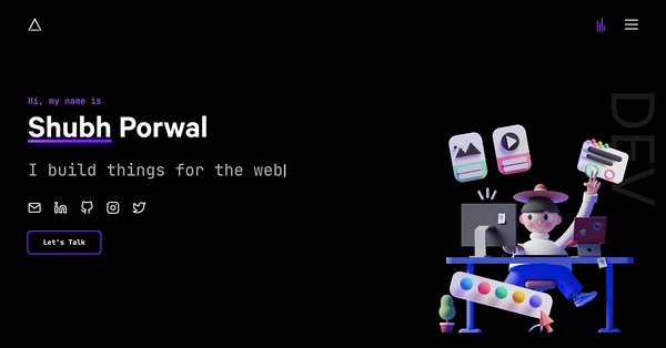 shubhporwal.me: Frontend Engineer Portfolio